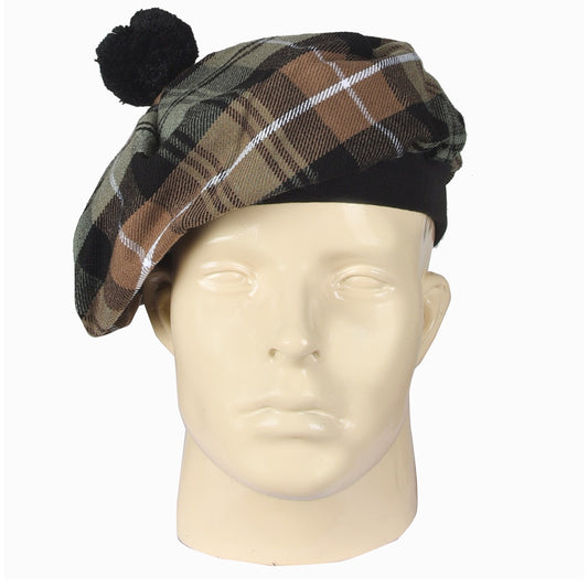 Lamont Weathered Tartan Tammy Hat Front