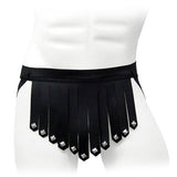 Leather Briefs Kilt Black