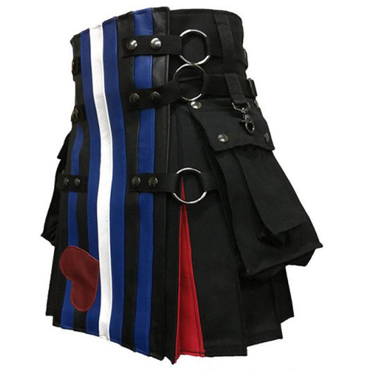 Leather Pride Flag Kilt