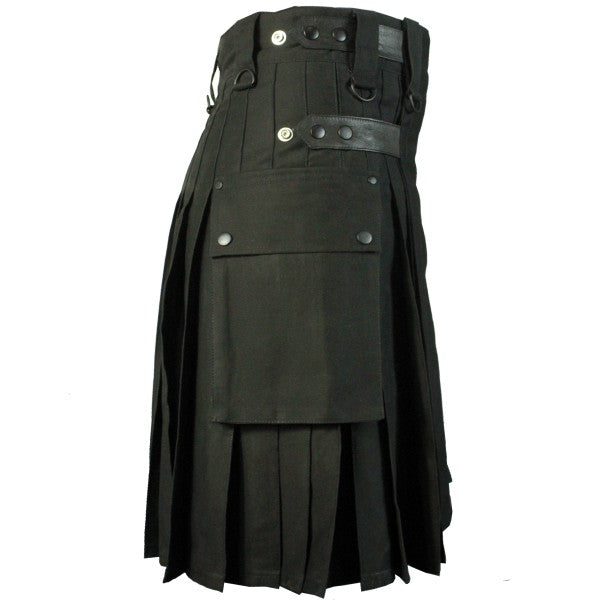 Leather Straps Fashion Utility Kilt