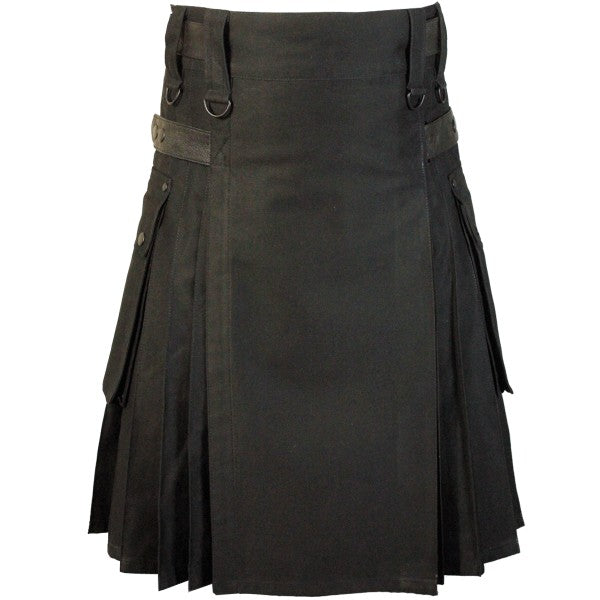 Leather Straps Fashion Utility Kilt