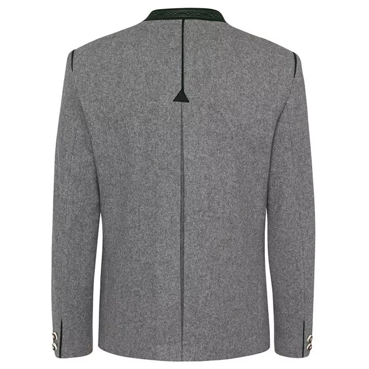 Light Grey German Bavarian Trachten Jacket  Back