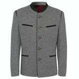 Light Grey German Bavarian Trachten Jacket 
