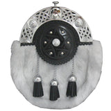 Light Grey Rabbit Fur Sporran