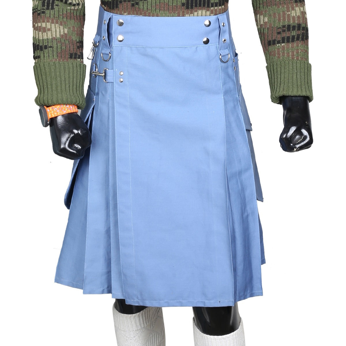 Light Sky Blue Utility Kilt