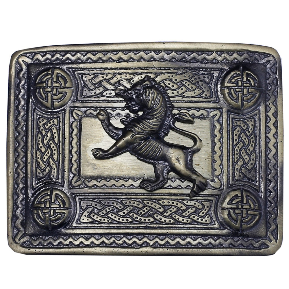 Lion Rampant Badge Kilt Belt Buckle 