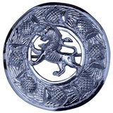 Lion Rampant Kilt Fly Plaid Brooch Front