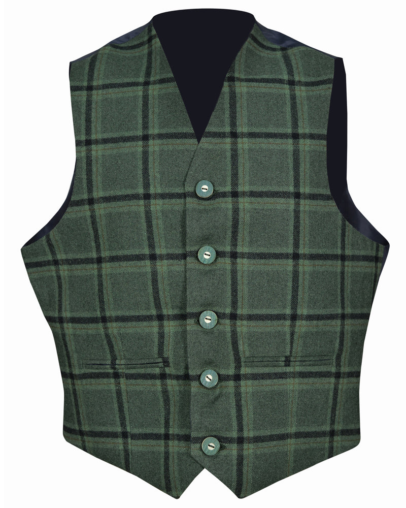 Lovat Green Tweed Argyle Jacket