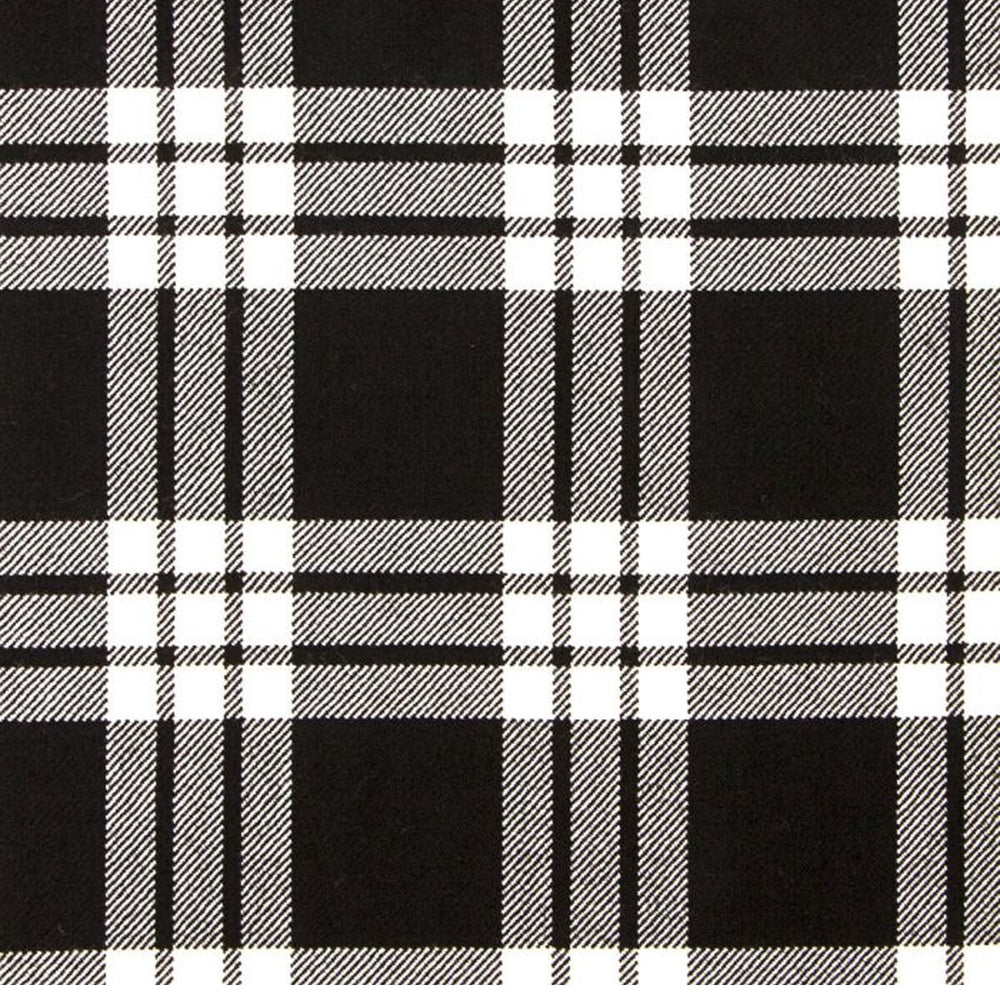 MacFarlane Black and White Ancient Tartan Swatch