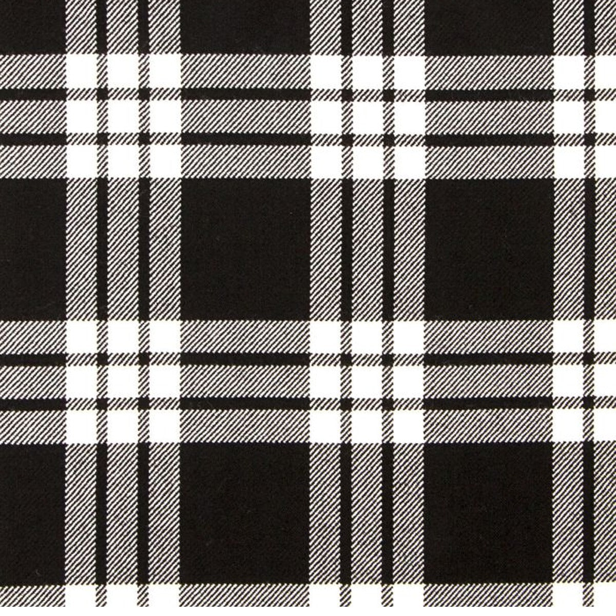 MacFarlane Black and White Ancient Tartan Swatch