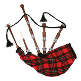 MacGregor Tartan Natural Finish Scottish Bagpipe