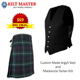 Mackenzie Tartan Kilt and Argyll Vest