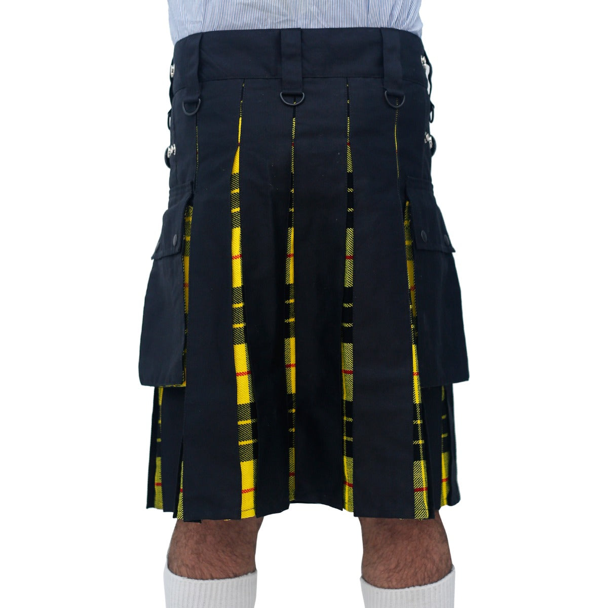 Macleod Of Lewis and Black Hybrid Kilt Back