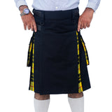 Macleod Of Lewis and Black Hybrid Kilt