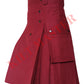 Maroon Utility Kilt