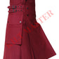 Maroon Utility Kilt
