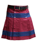 Custom Maroon Utility Kilt