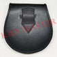 Masonic Leather Sporran back