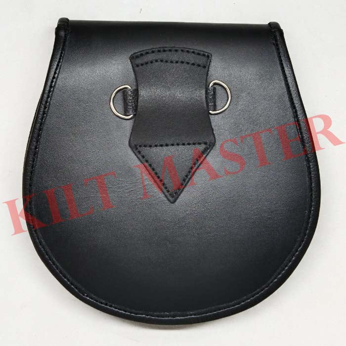 Masonic Leather Sporran back