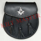 Masonic Leather Sporran Front