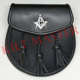 Masonic Leather Sporran Front