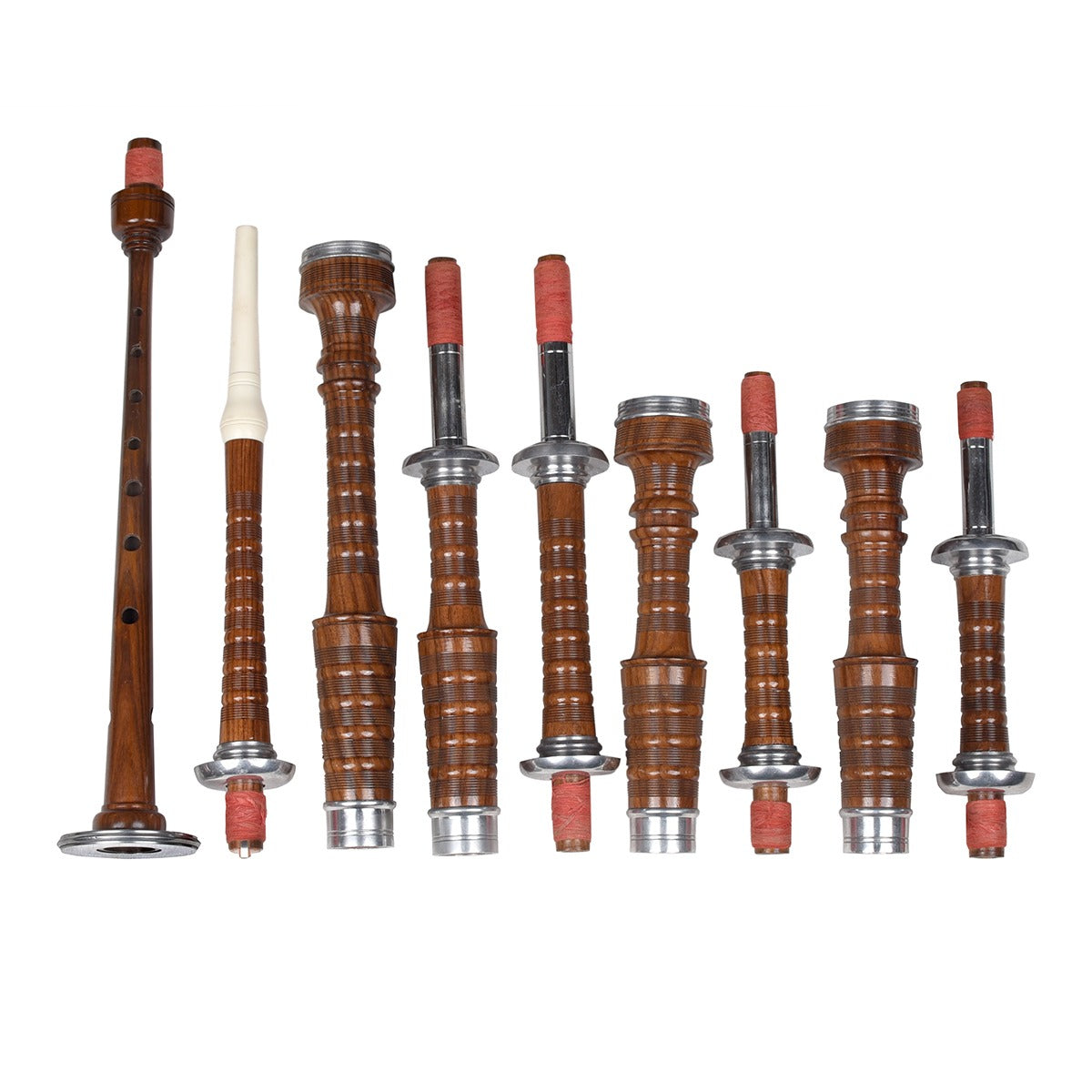 Masonic Tartan Natural Finish Scottish Bagpipe Parts