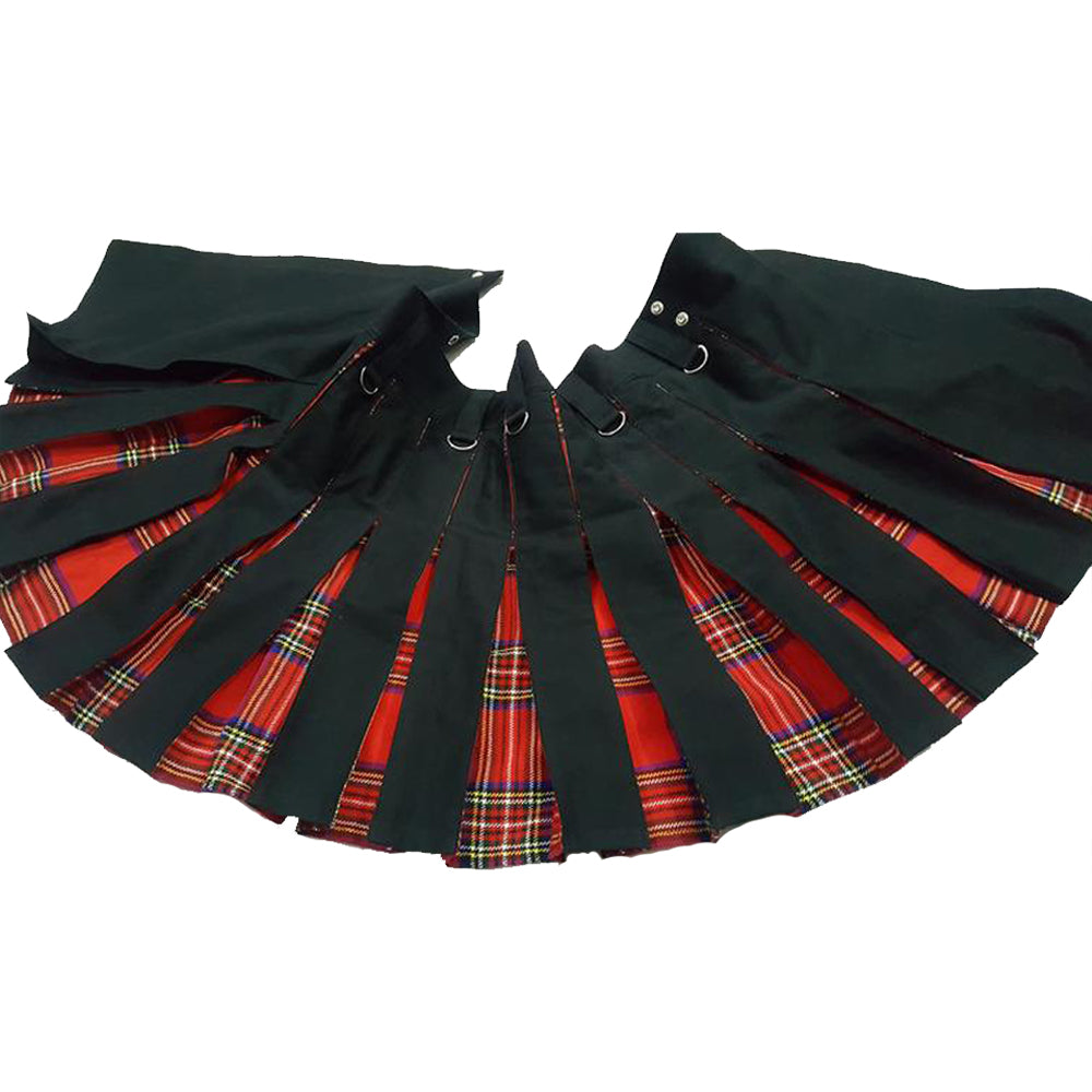 Hybrid Kilt Black and Royal Stewart