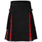 Hybrid Kilt Black and Royal Stewart