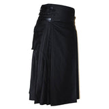 Men Long Fashion Winter Warm Utility Kilt Men Long Kilt