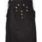 Mens Black Utility Kilt