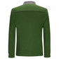 Men's Green Loden Trachten Jacket for Oktoberfest Tyrol Bavarian Back