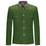 Men's Green Loden Trachten Jacket for Oktoberfest Tyrol Bavarian