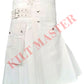 Mens White Kilt