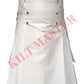Mens White Kilt