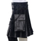 Black and Grey Utility Kilt Left
