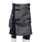 Black and Grey Utility Kilt Right