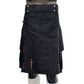 Scottish Black Stewart Hybrid Kilt