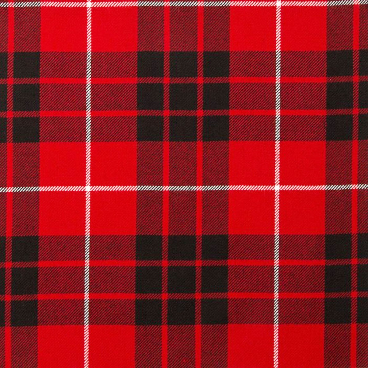 Munro Black and Red Tartan Swatch