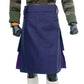 Navy Blue and Purple Hybrid Kilt