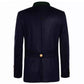 Navy Blue Bavarian Trachten Jacket Back