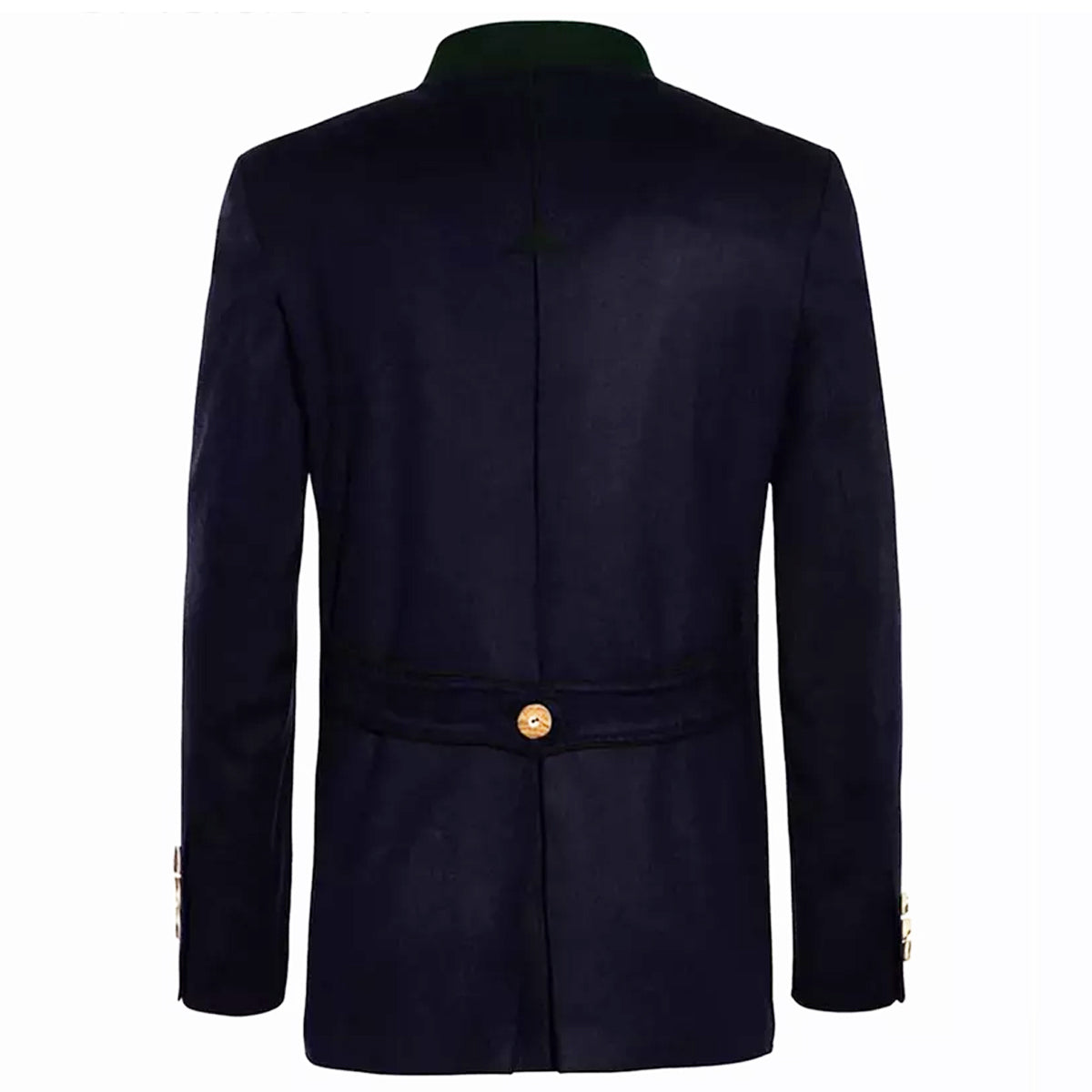 Navy Blue Bavarian Trachten Jacket Back