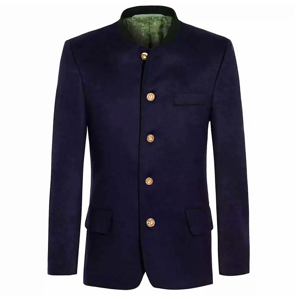 Navy Blue Bavarian Trachten Jacket