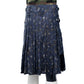 Navy Blue Camouflage Hybrid Kilt