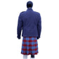 Navy Blue Tweed Argyll Jacket with Vest Back Photo