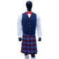 Navy Blue Tweed Vest