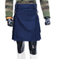 Navy Blue Utility Kilt with Leather straps