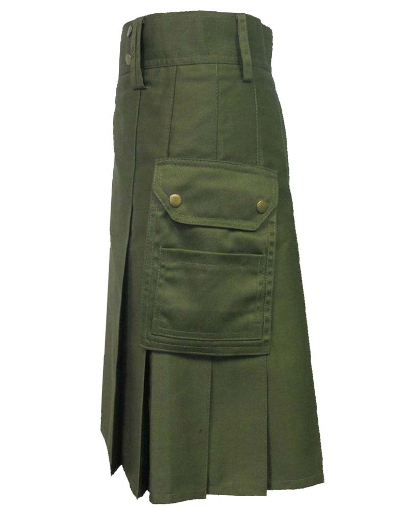 Olive Green Kilt