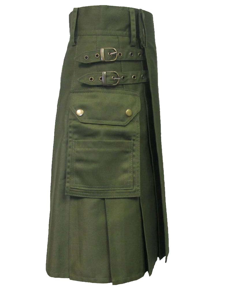 Olive Green Kilt