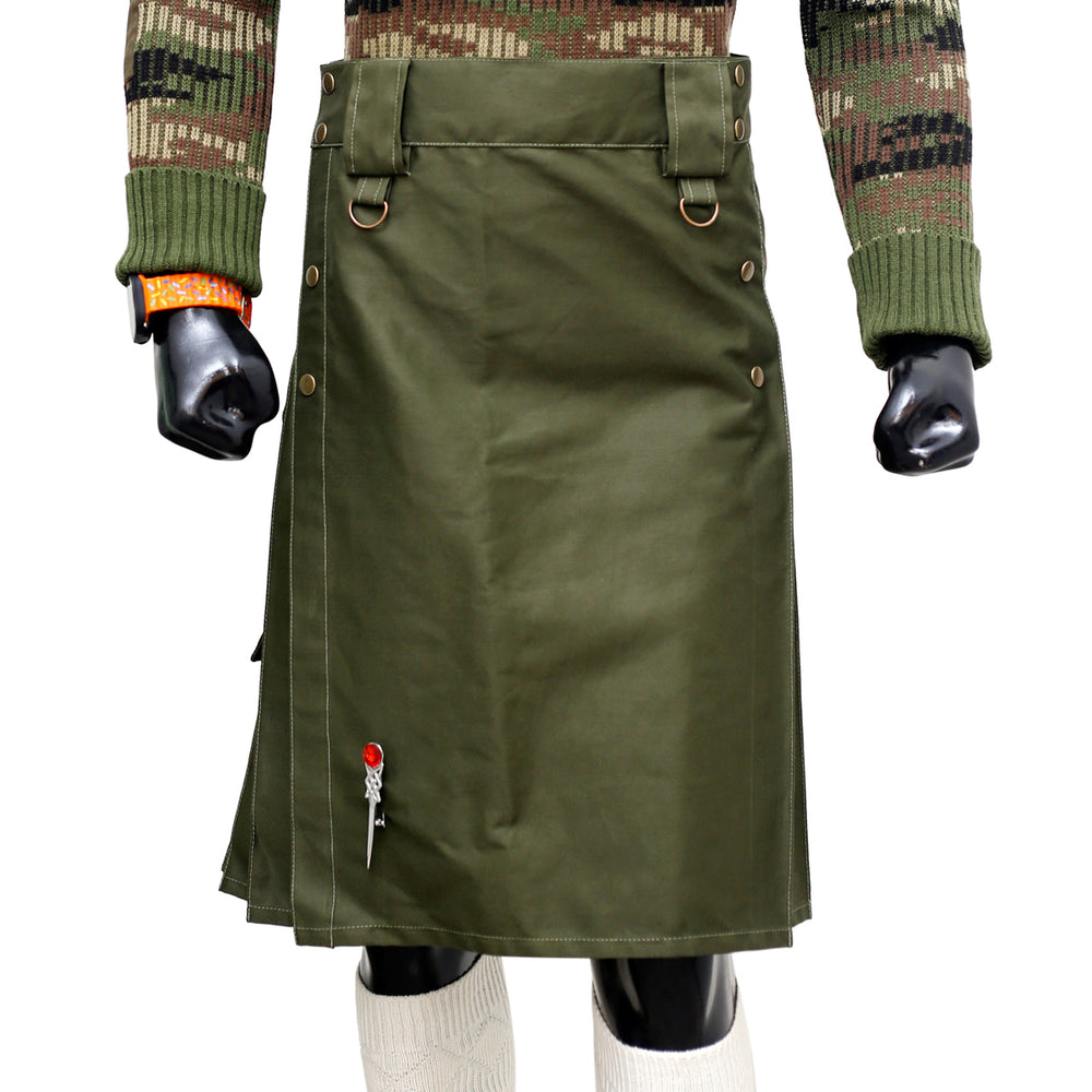 Olive Green Tactical Duty Kilt