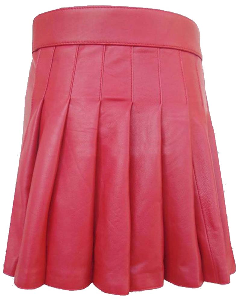 Pink Leather Kilt